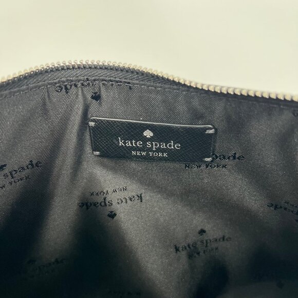 Kate Spade Black Gray Leopard Print Patent Leather Crossbody | NWT - Picture 8 of 8